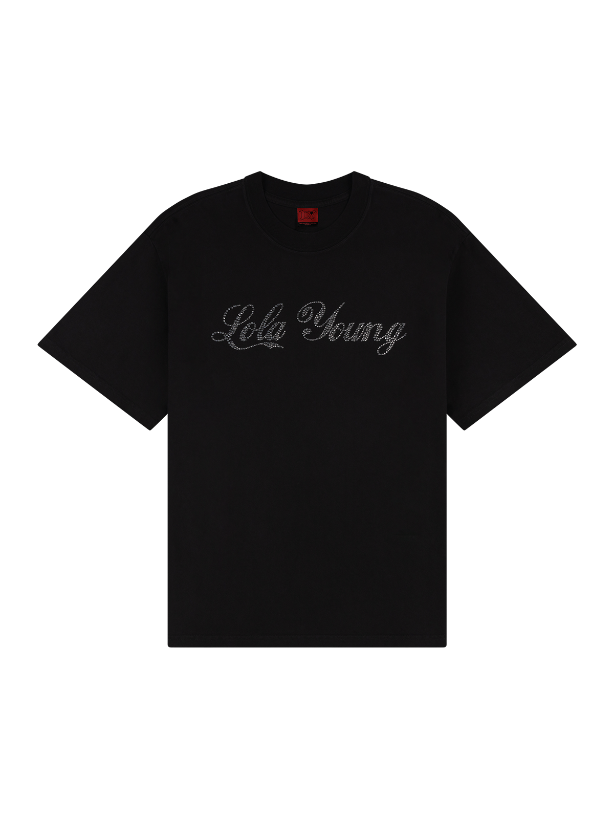 Lola Young - lola young rhinestone black t-shirt