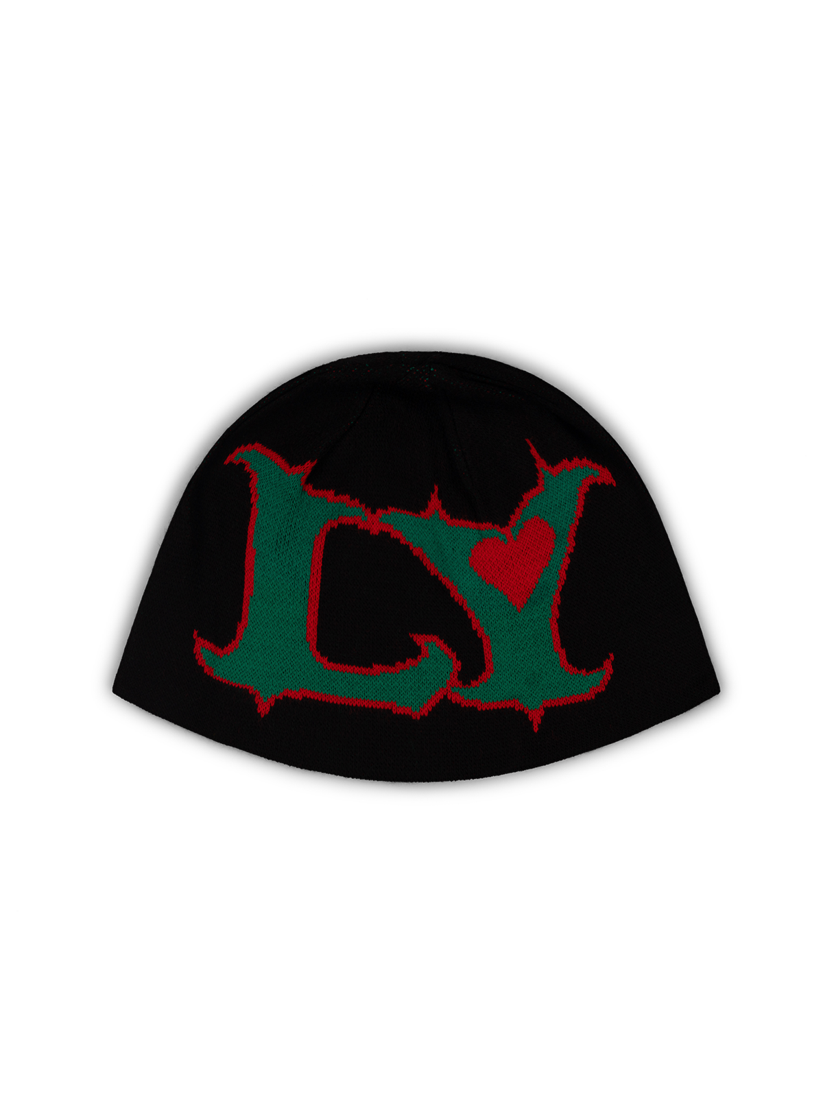 Lola Young - LY black knitted beanie