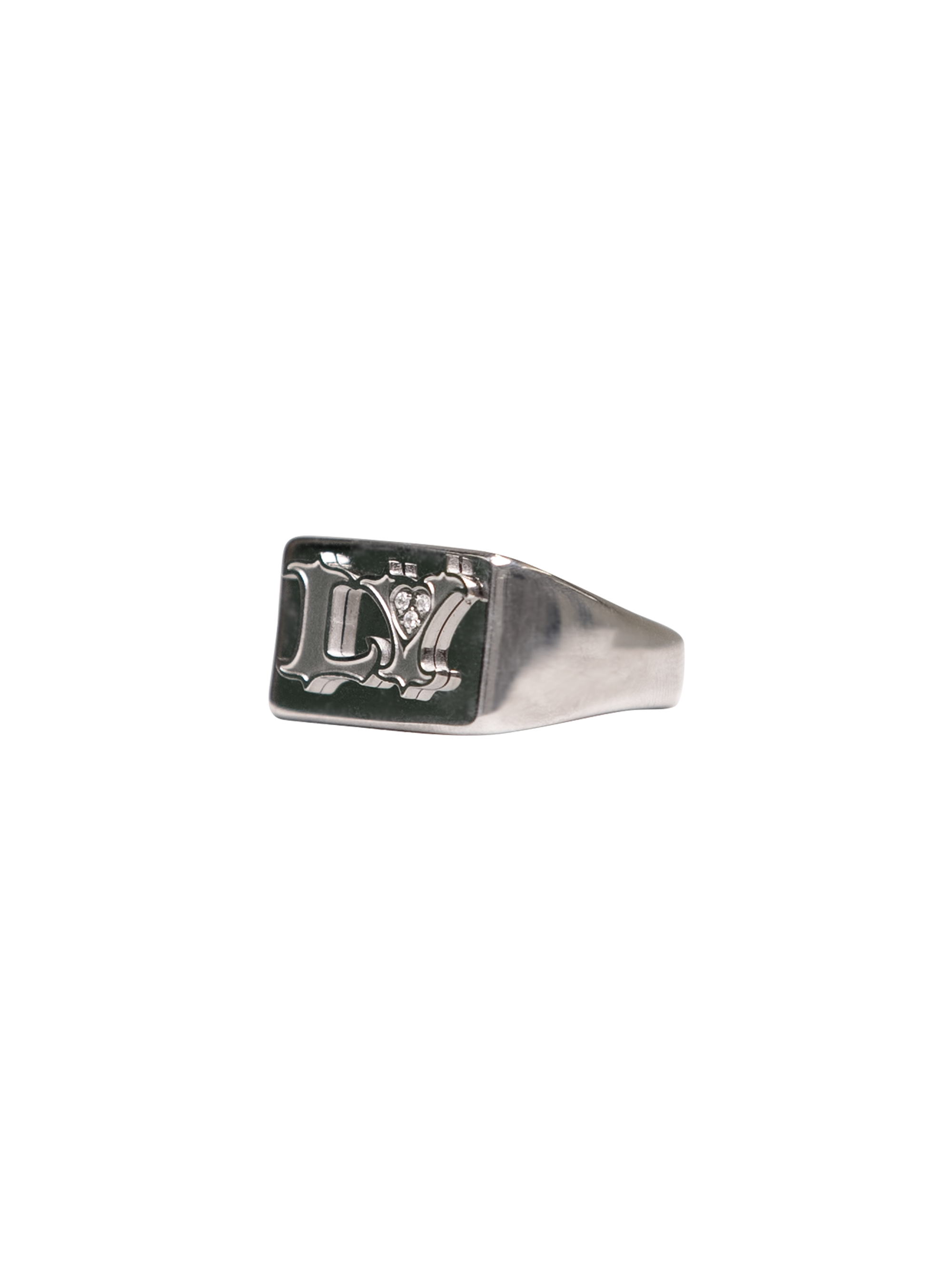 Lola Young - LY silver chunky ring
