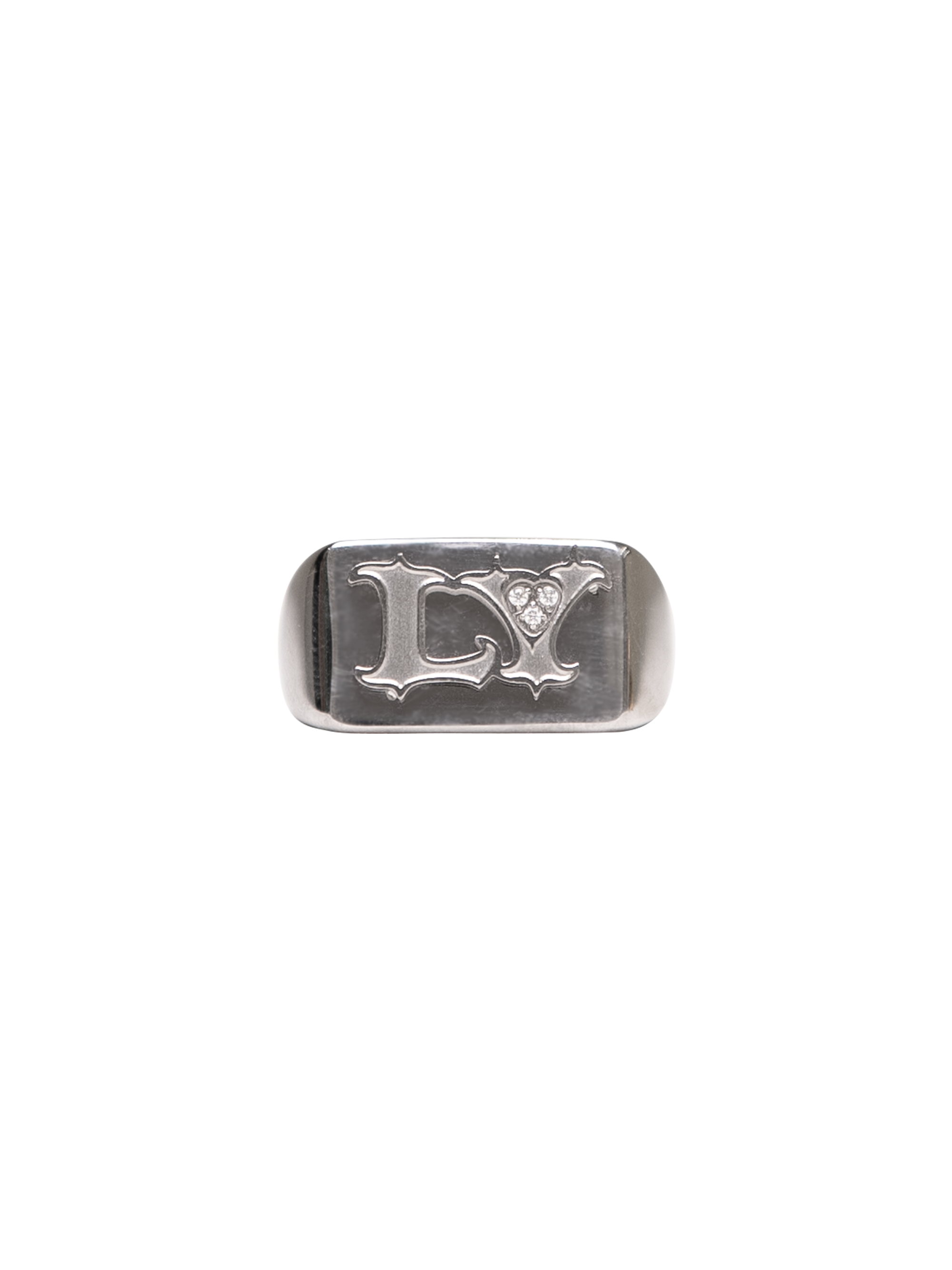 Lola Young - LY silver chunky ring