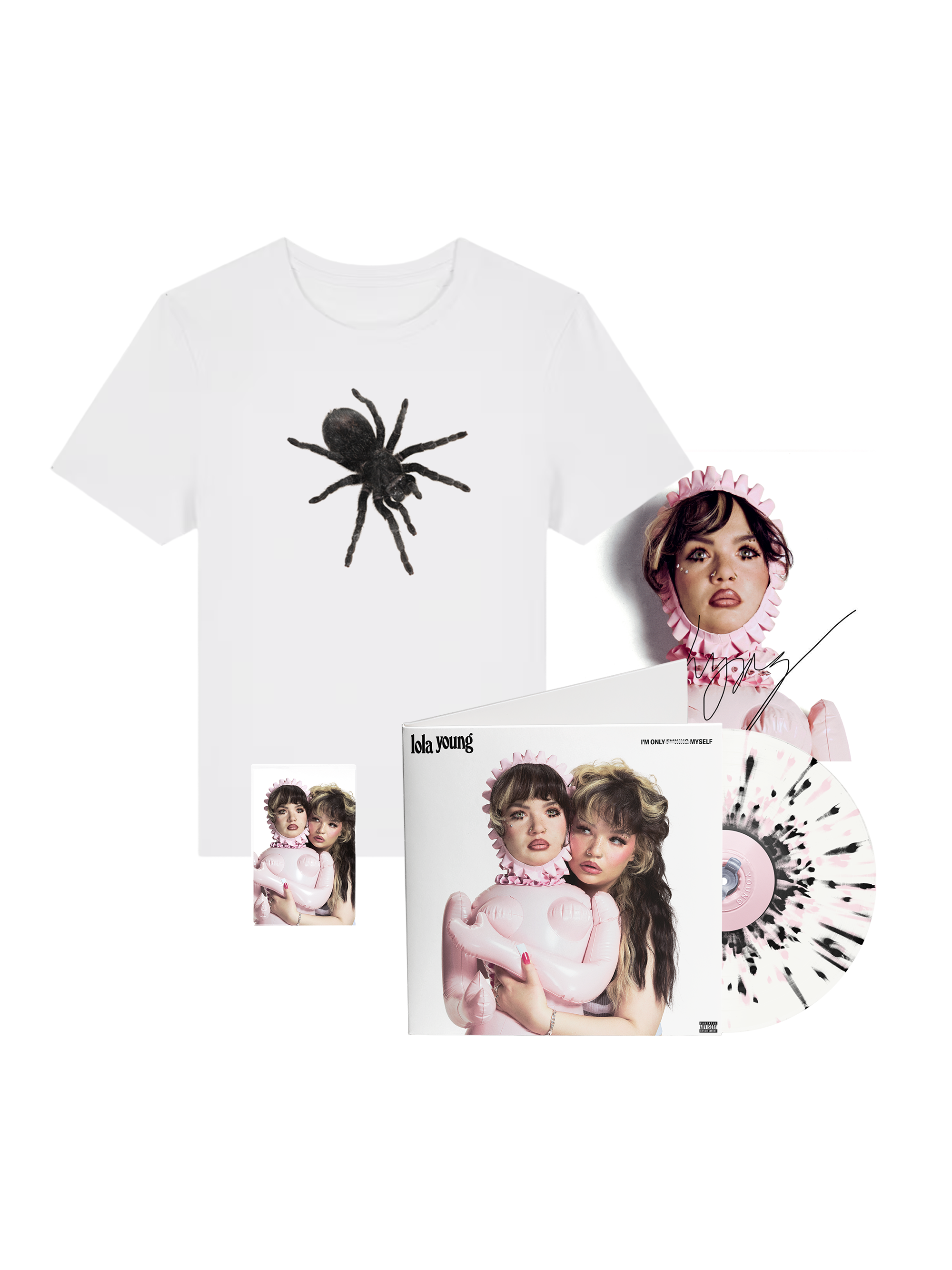 SPIDERS White T-Shirt + The "Blisters" Edition + Cassette + Signed Art Card