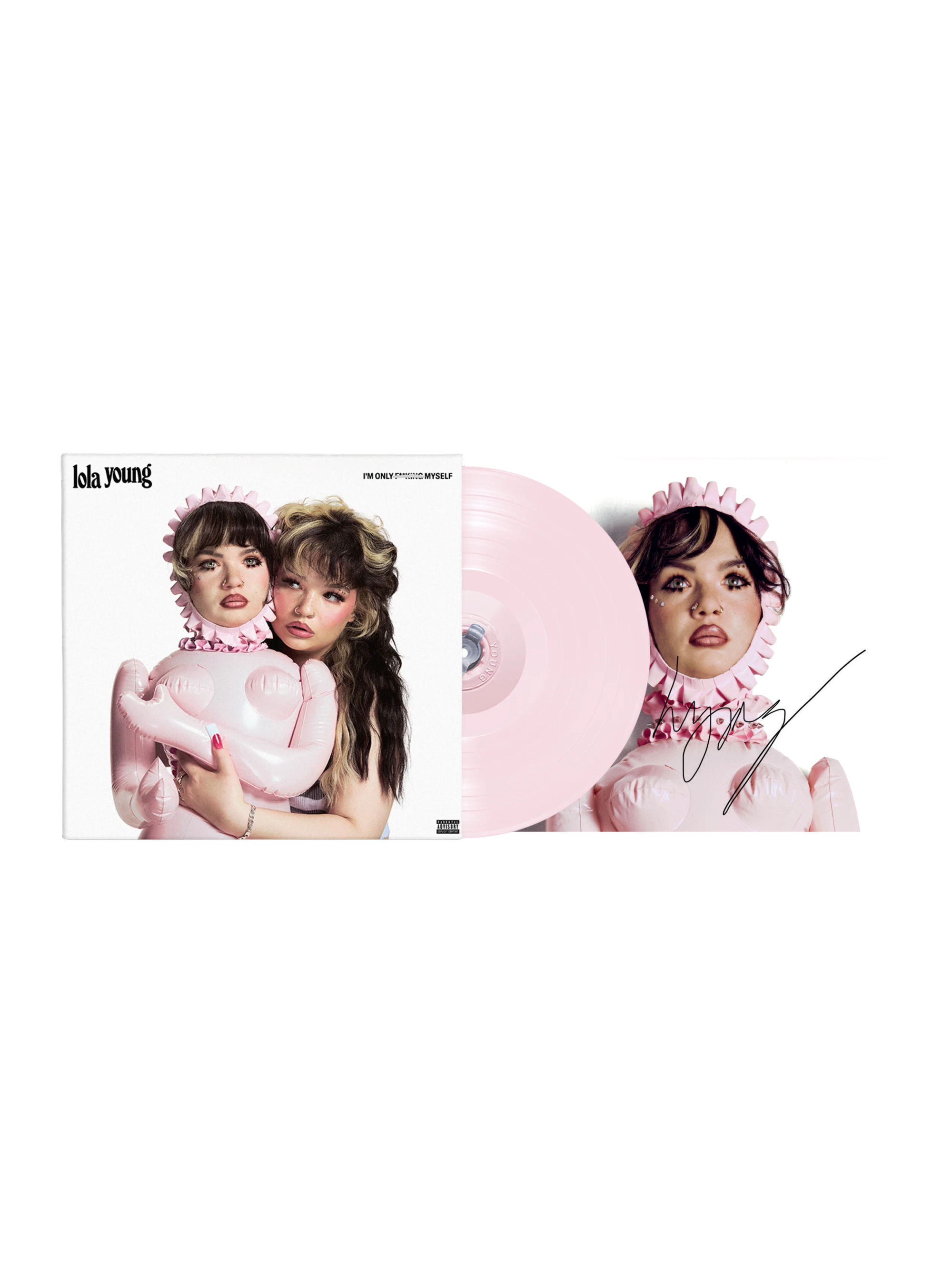 I'm Only F**king Myself: The Basic B*tch Edition (Nude Pink Vinyl LP) + Signed Art Card