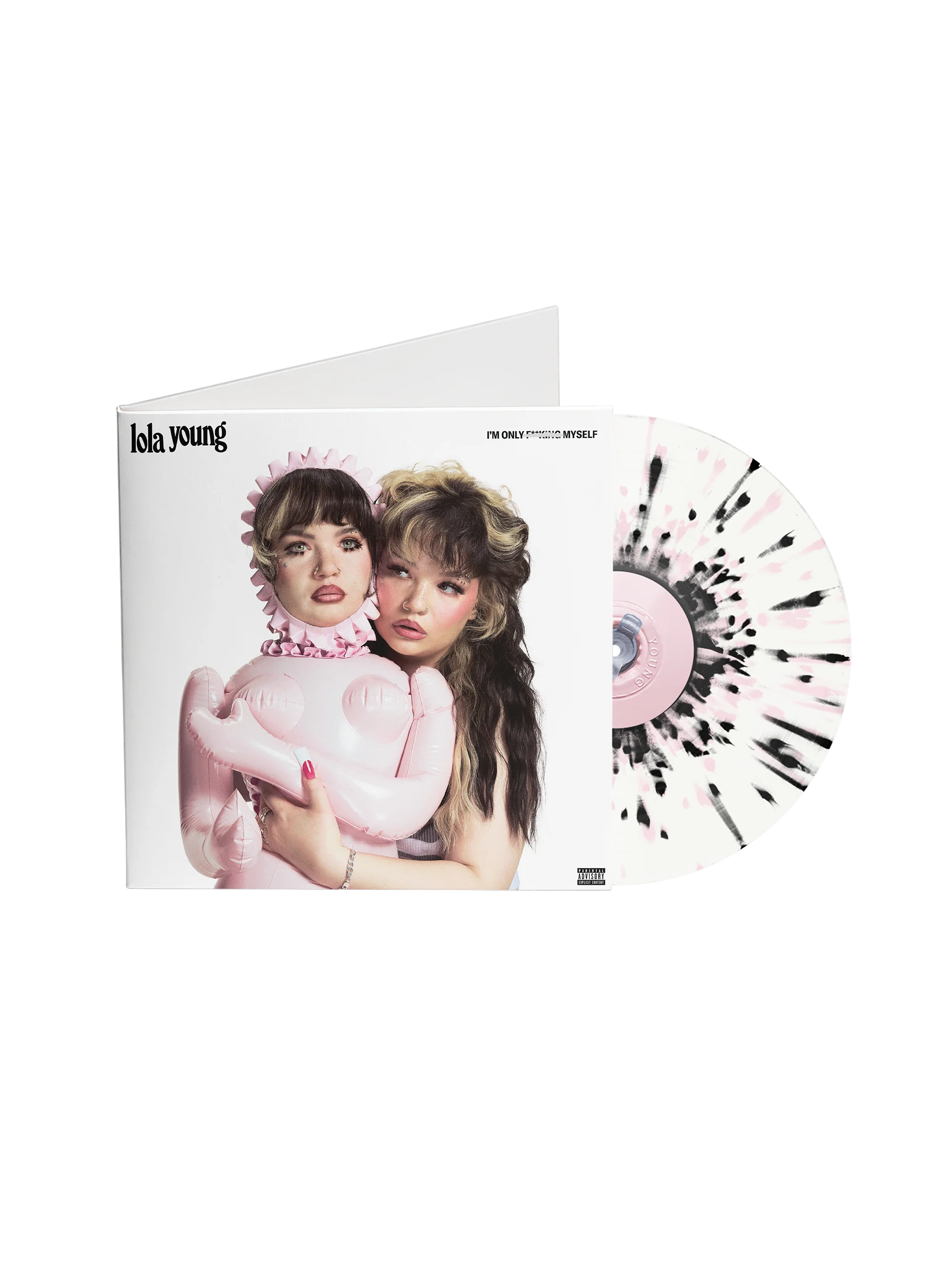 I'm Only F**king Myself: The "Blisters" Edition (Pink & Black Splatter Vinyl LP) + Signed Art Card