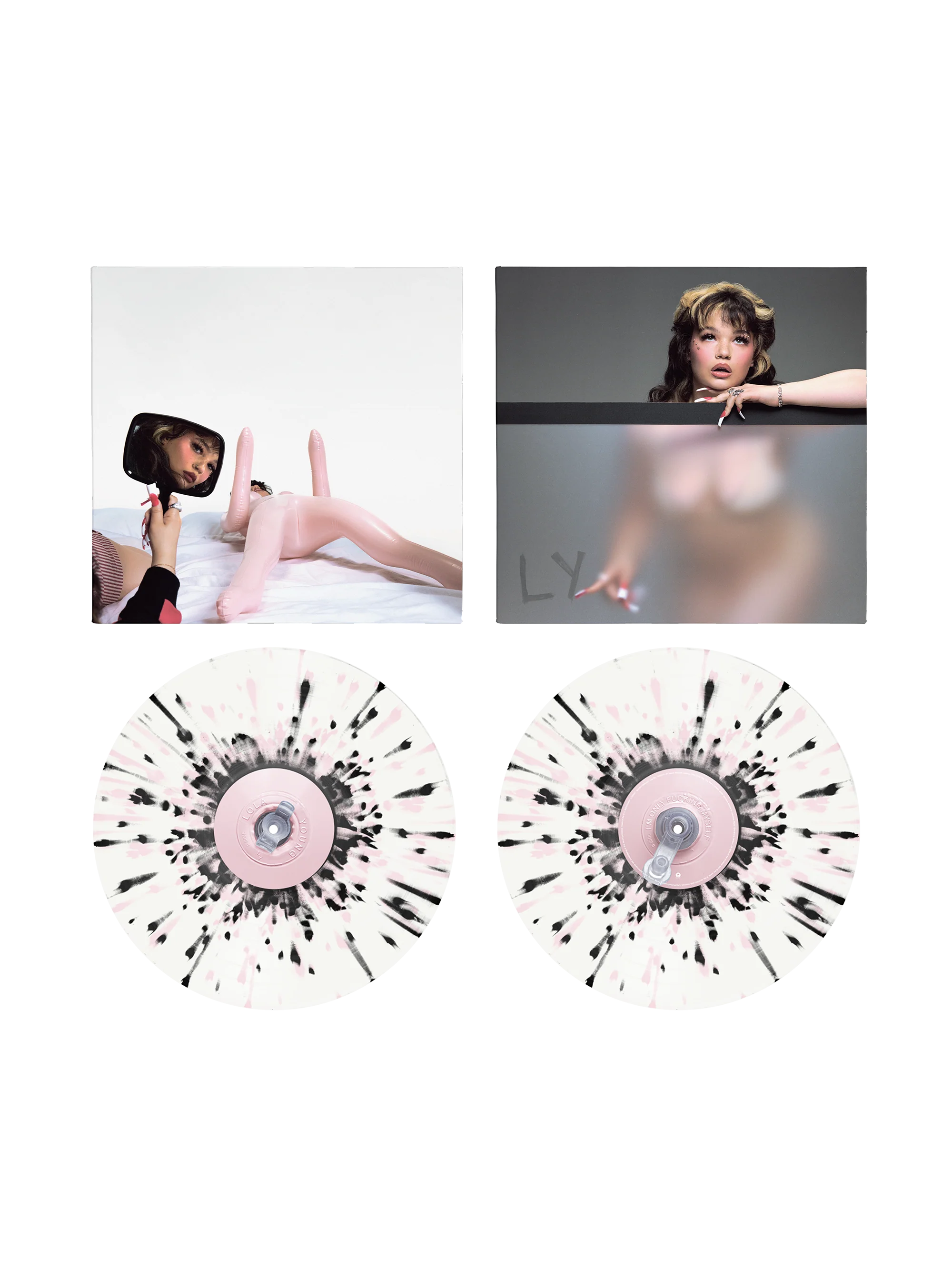 I'm Only F**king Myself: The "Blisters" Edition (Pink & Black Splatter Vinyl LP) + Signed Art Card